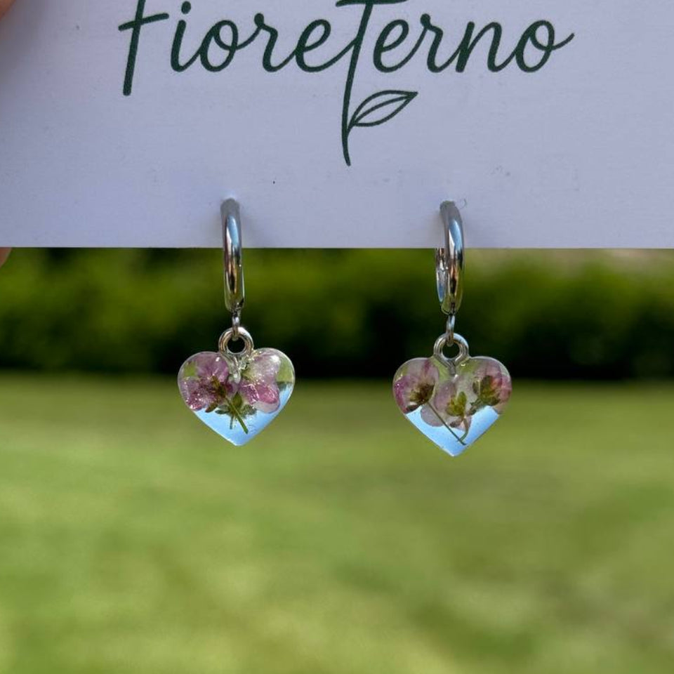 Orecchini Cuore d’Alisso - Bombato Mini
