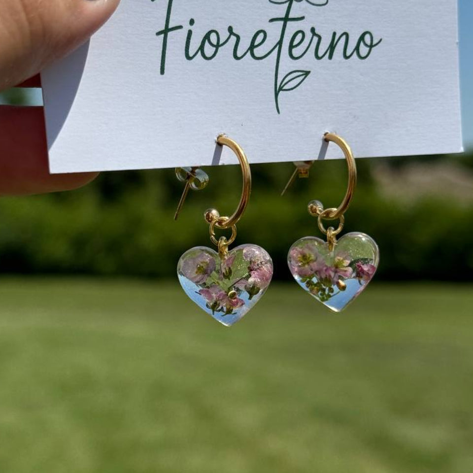 Orecchini Cuore d’Alisso- Bombato Big