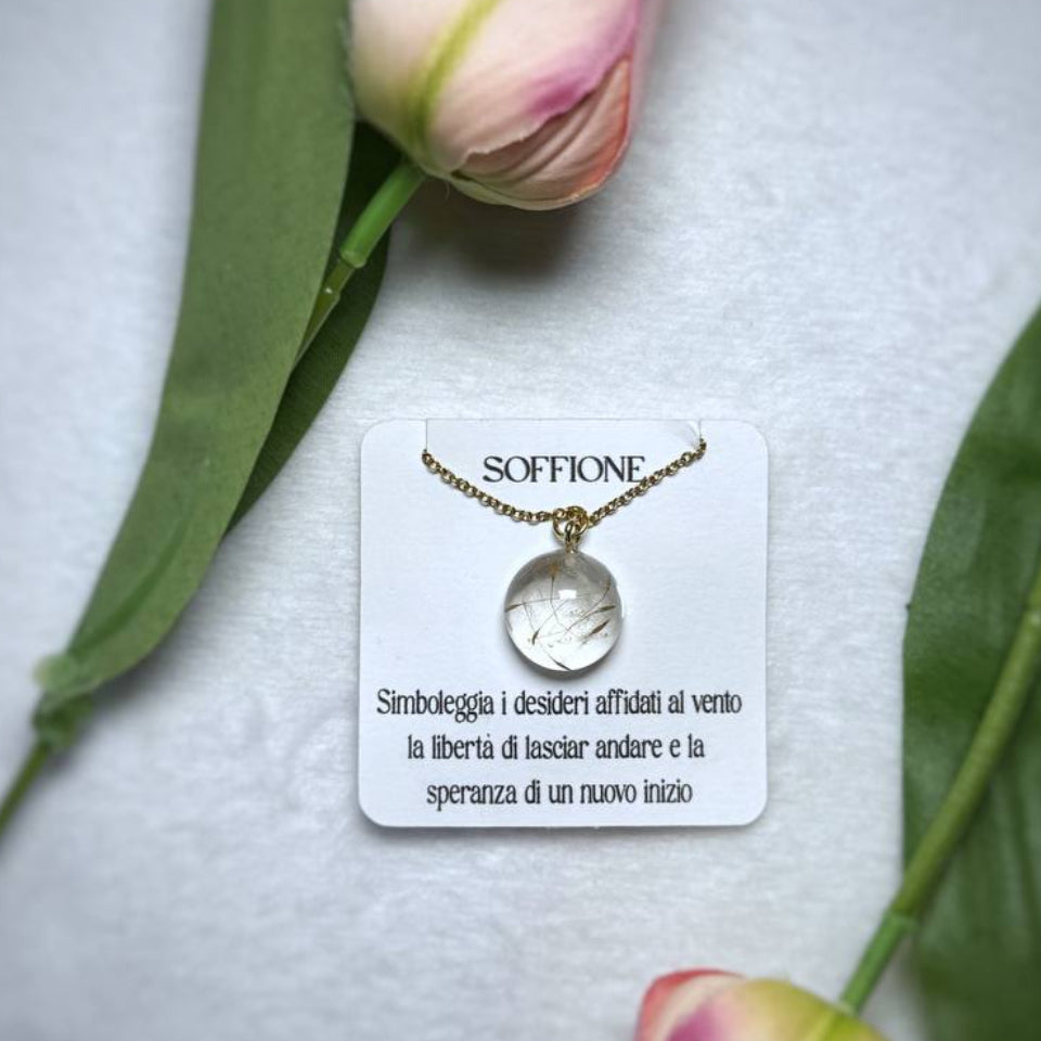 Collana in acciaio inossidabile con Soffione