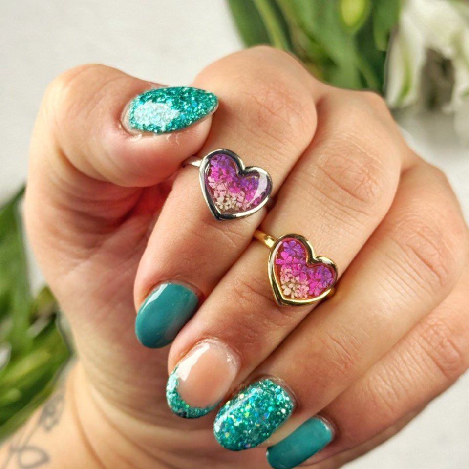 Anello Cuore Rosa