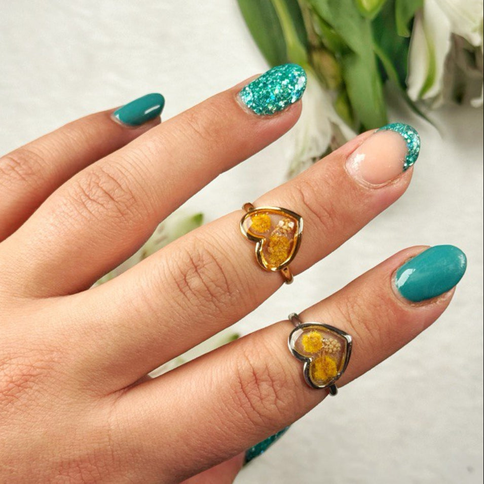 Anello Cuore Mimosa