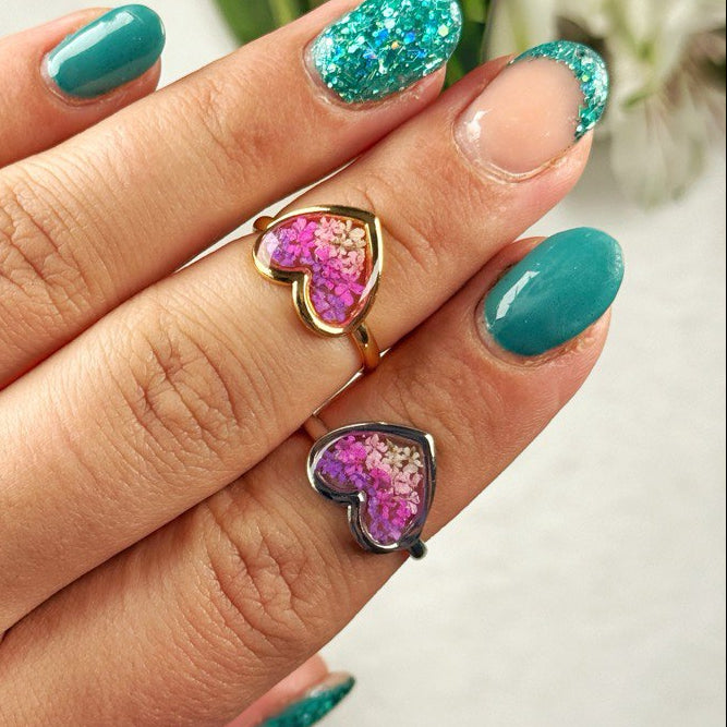 Anello Cuore Rosa